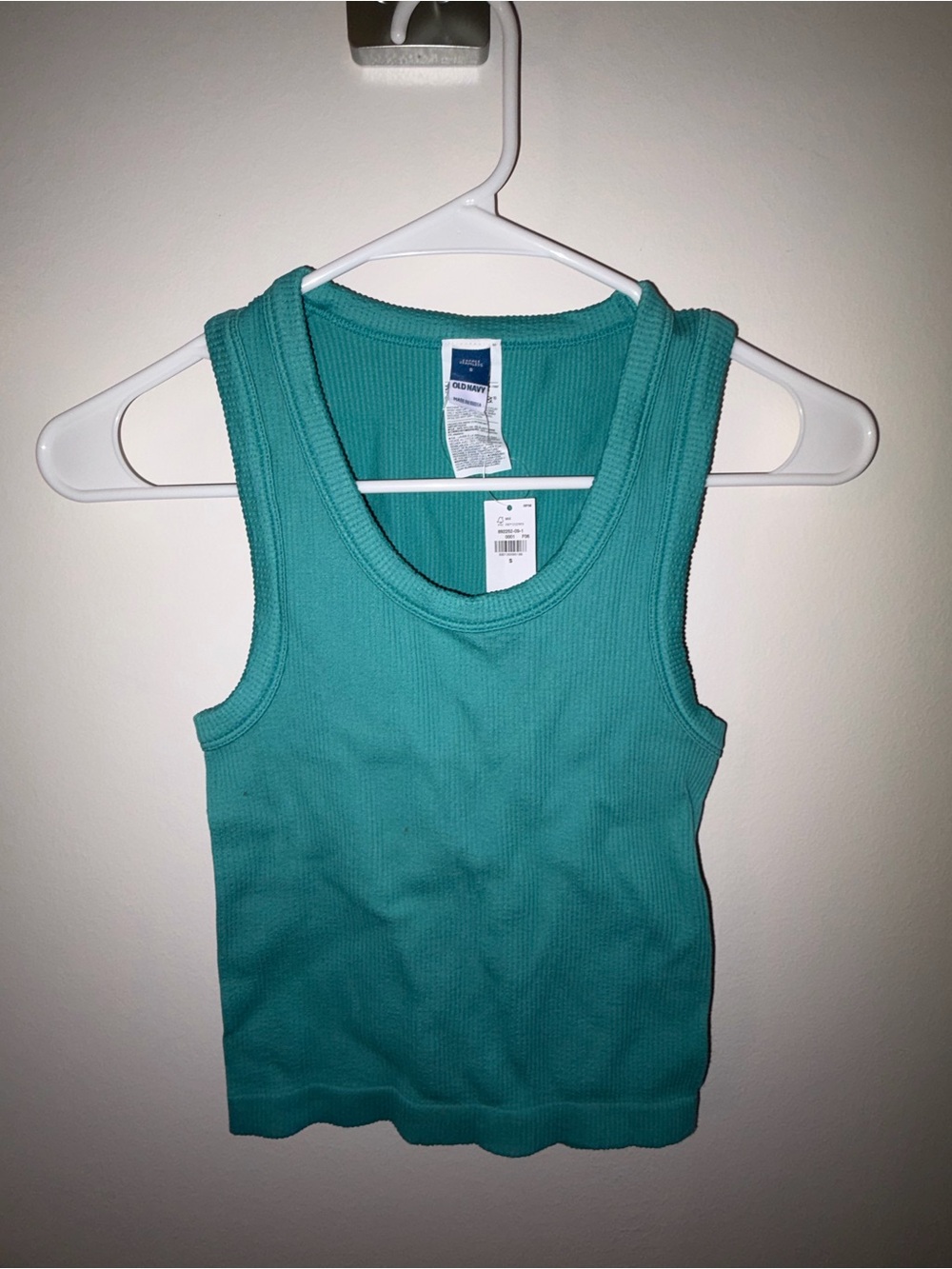 Old Navy Teal Ribbed Tank Top - Women